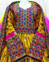 Kuchi Style Hand Embroidered Bridal Dress