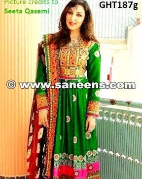 Afghan Traditional Hand Embroidered Seeta Qasemi Dress
