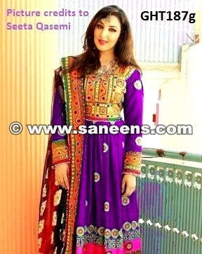 Seeta Qasemi-inspired Afghan Mirror Embroidered dress