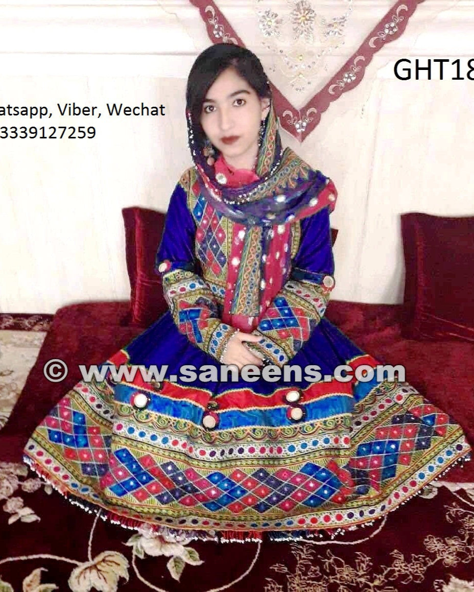 Afghan Hand Embroidered Bridal Fashion Dress