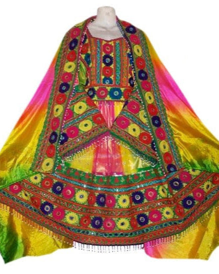 Afghan Bridle Embroidered Dress