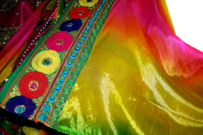 Beautiful matching color veil for afghan dress