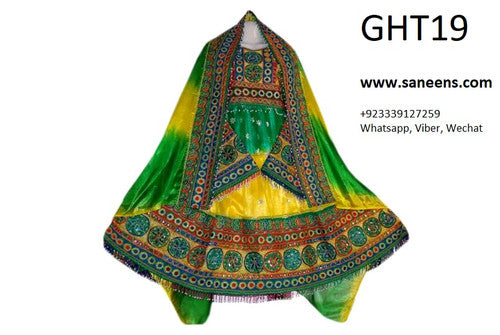 Afghan Bridal Embroidery Work Dress