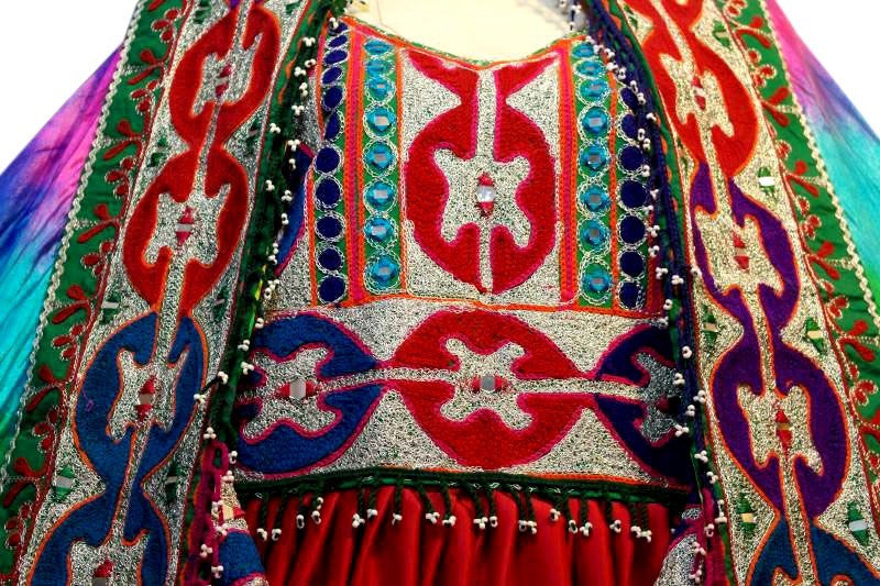 beautiful floor length afghan dress