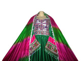 Elegant Afghani Women's Dress – Traditional Afghan Fashion Bridal Frock