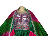 Elegant Afghani Women's Dress – Traditional Afghan Fashion Bridal Frock