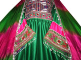 Elegant Afghani Women's Dress – Traditional Afghan Fashion Bridal Frock