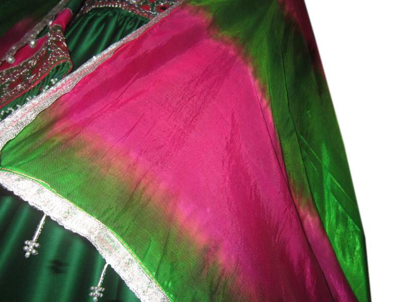 beautiful green dress from afghanistan