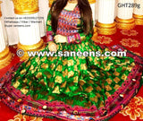 Afghani Dress Afghan Women Dress In Green Banarasi Fabric