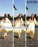 Hand Embroidered Traditional Afghan Bridal Dress