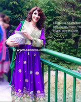 Kuchi Bridal Dress In Satin Fabric