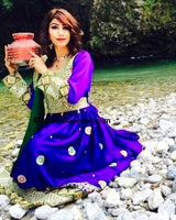 Kuchi Bridal Dress In Satin Fabric