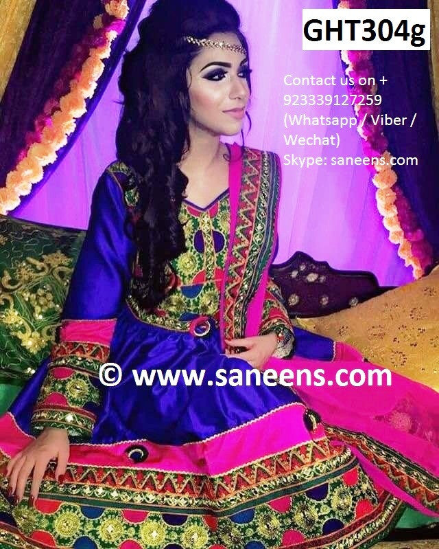 Afghan Bridal Hand Embroidered Dress