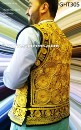 Afghan Vest with Zari Embroidery