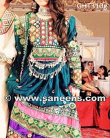 Afghan Bridal Dress - Mirrors Embroidery Work