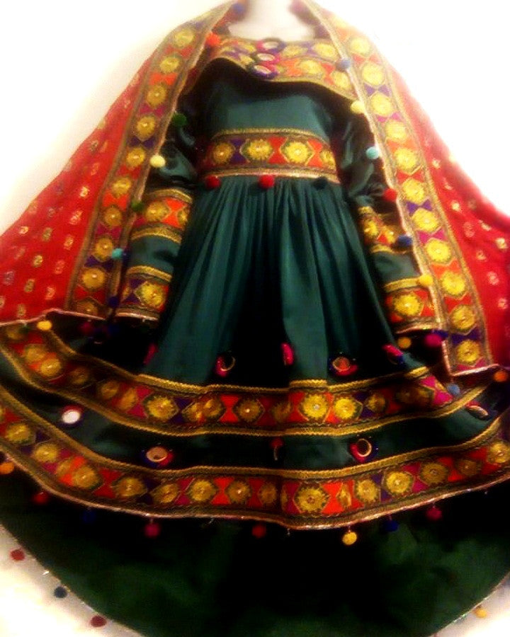 High Low Design Afghan Bridal Dress