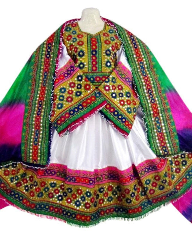 Afghan Bridle Embroidered Dress