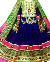 Afghan Traditional Dress With Waist Chains