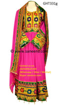 Traditional Afghan Clothes In Pink Color Persian Pashtun Bridal Dress