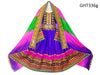 afghan clothes, afghani dress in blue color