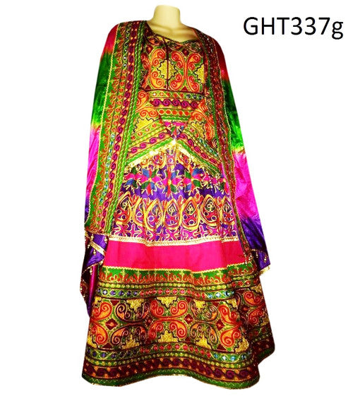 Traditional Muslim Clothing In Choli Fabric Afghani Dress