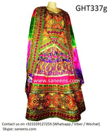 Traditional Muslim Clothing In Choli Fabric Afghani Dress