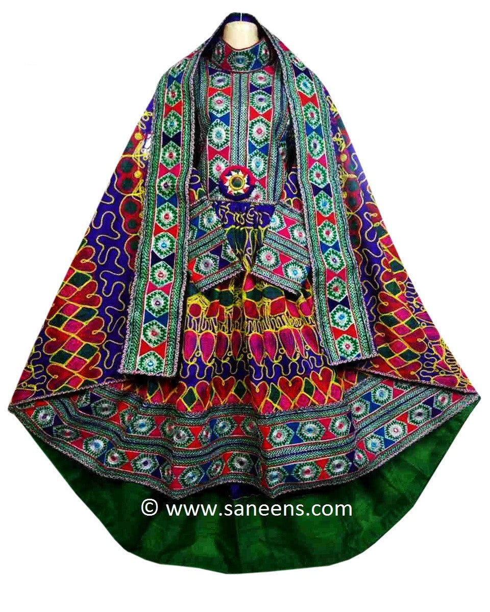 Afghani  Muslimah Bridal Fashion Choli Dress