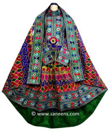 Afghani  Muslimah Bridal Fashion Choli Dress