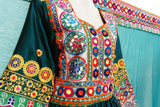 Afghan Bridal Dress With A Lot Of Mirrors Work