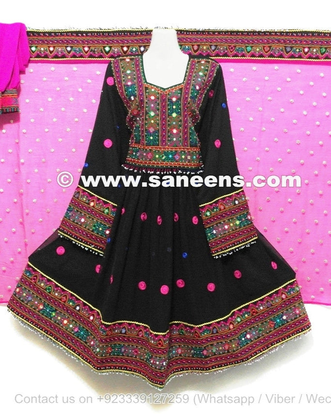 Afghan Bridal Hand Embroidered Dress