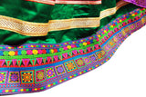 Afghani Dress In Purple Color With Handmade Embroidery Work