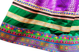 Afghani Dress In Purple Color With Handmade Embroidery Work