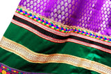 Afghani Dress In Purple Color With Handmade Embroidery Work