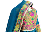 Muslim Wedding Dress In Teal Color Afghan Clothes
