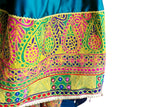Muslim Wedding Dress In Teal Color Afghan Clothes