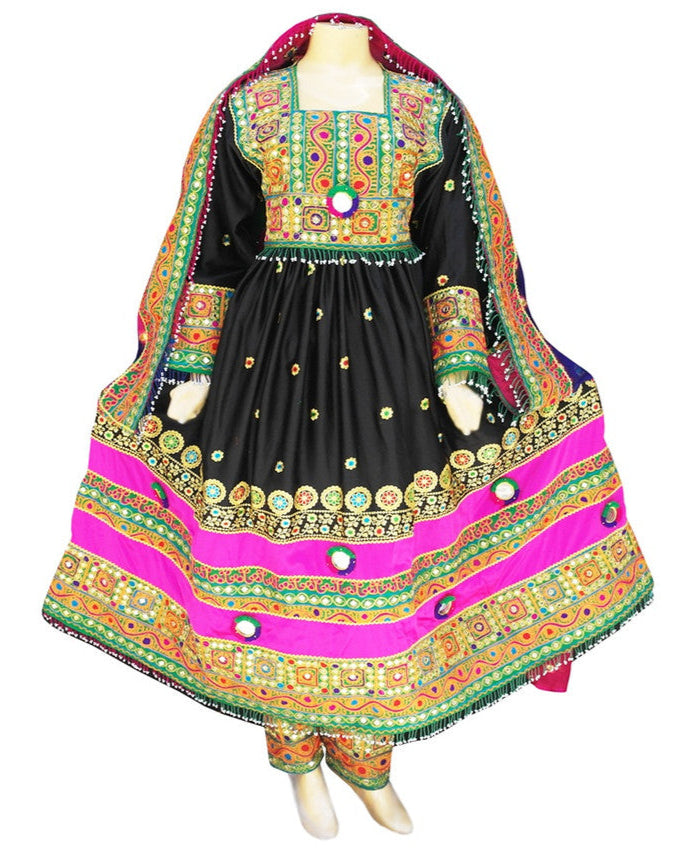 Muslim Bridal Dress With A Lot Of Mirrors Work