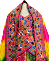Afghan Long Bridal Embroidered Dress