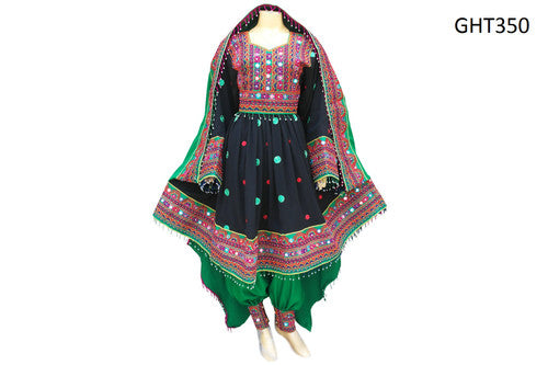 Islamic Bridal Dress With Mirrors And Beads Work