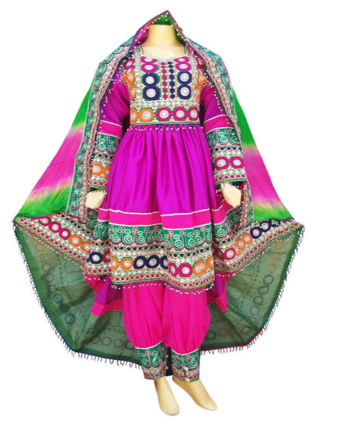 Afghan Dress – Embroidered Gown