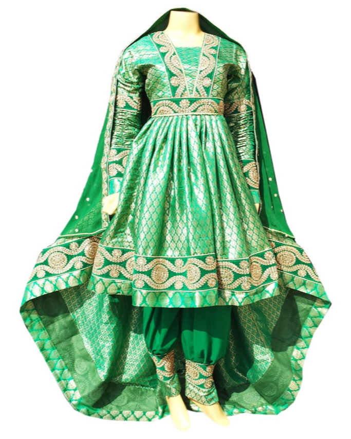 Elegant Afghan Bridal Gown