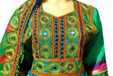 Afghani Banarasi Muslimah Embroidered Dress