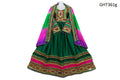 Afghan Mirror Work Green Gown Traditional Afghan Dress