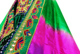 Afghan Mirror Work Green Gown Traditional Afghan Dress