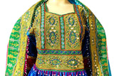 Afghan Wedding Dress Persian Bridal Clothes In Blue Color