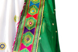White Elegance Modern Afghan Muslim Wedding Dress
