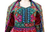 Afghan Traditional Dress In Red Color Muslim Wedding Dress