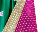 Afghan Wear In Green Color With Mirrors Work And Lace Afghan Clothing