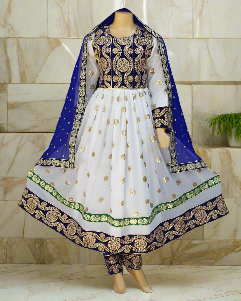 Afghan Bridal Lace Dress