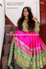 Muslim Bridal Dress In Pink Color Arabic Wedding Dress