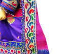 Arabic Wedding Dress Afghan Clothes In Blue Color